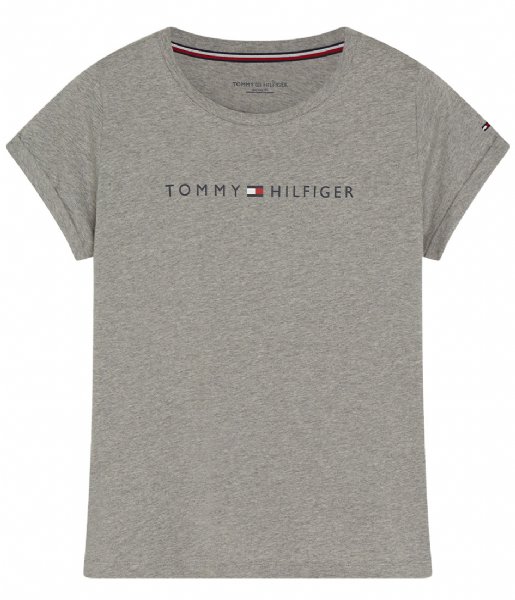 Tommy Hilfiger Nachtmode & Loungewear Rn Tee Ss Logo Grey Heather (004) Tommy Hilfiger Nachtmode & Loungewear Rn Tee Ss Logo Grey Heather (004)